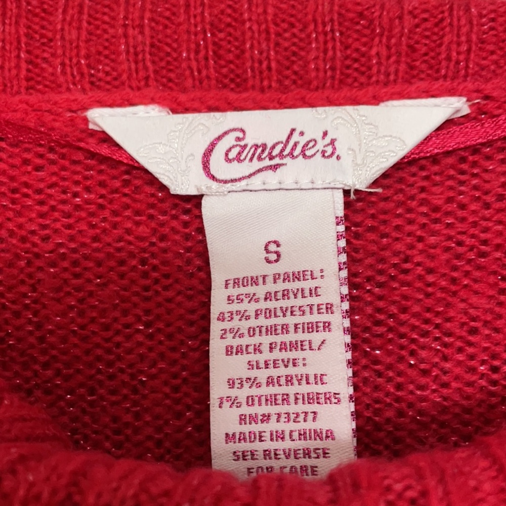 Red sequin sweater - Picture 6 of 6